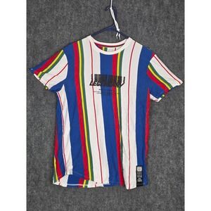 VOX POPULI Legendary Striped World Tour Graphic T-Shirt Men XL Casual Streetwear